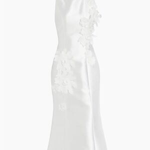 Elliatt Asha Dress Flower Appliqué Sateen Midi-Dress